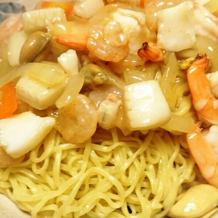 海鮮あんかけ汁なし麺